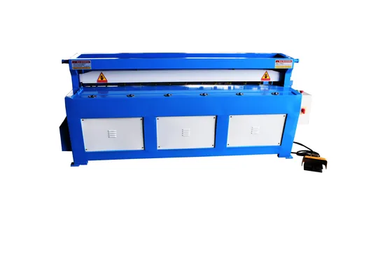 Square HVAC Duct Galvanized Metal Sheet Shearing Machine