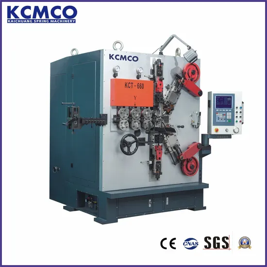 Kcmco-Kct-660 6mm 6 Axis CNC High-Speed Compression Spring Coiling Machine for torsion springs