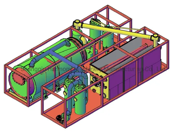 100% Installation Finished Befor Ex-Work 10 Tpd Tyre Recycling Pyrolysis System
