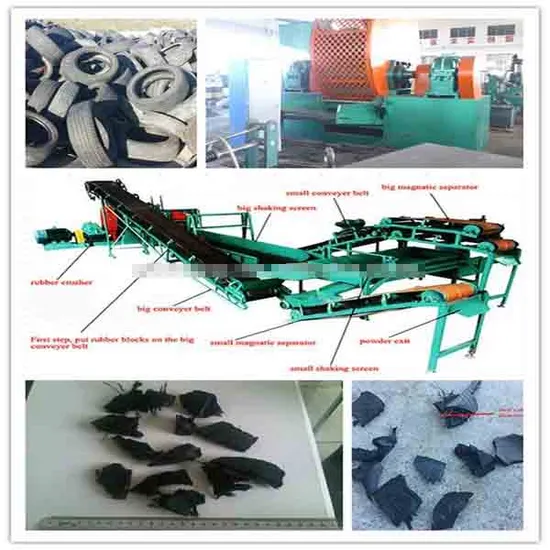 Waste Tire Recycling Rubber Machine / Rubber Powder Making Machine