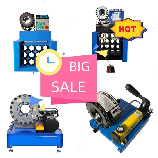 3/8" 110V Portable High Pressure Hydraulik AC Air Conditioning Hidraulic Atco Industrial P32 Hydraulic Rubber 2 Air Hose Pipe Crimper Machine CNC Manual Dx68