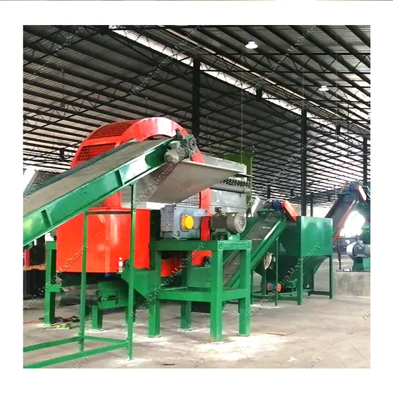 Tire Recycling Factory Tyre Shredder Machine Rubber Crusher Rubber Crumb Plant Waste Tire Shredder Waste Tire Recycling Machine Tire Recycling Line