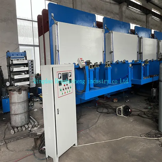 800t Heat Conduction Oil Furnace Heat Preservation Frame Rubber Sheet Vulcanizing Machine