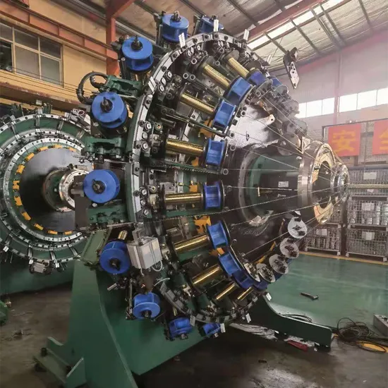 High Speed Vertical Hydraulic Hose Tube Braiding Machines Wire Braider