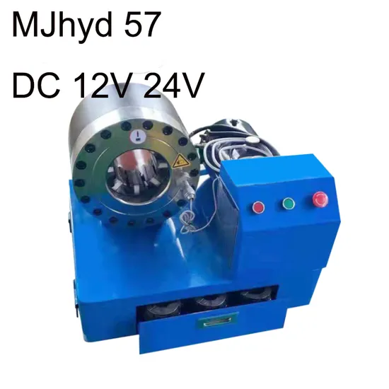 12 Volt 24V 220V DC Battery Excavator Forklift Fuel Oil Pipe Mobile Portable Hose Crimper