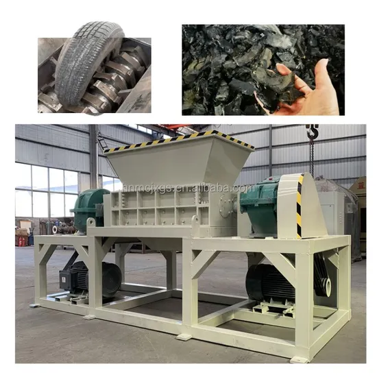 Good Price Stable Tyre Recycling Crusher Double Shaft Shredder Machine Tire Shredder