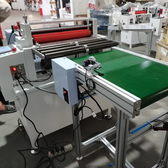 Customized 360mm Online Plastic Cutting Cloth Fabric Silicone Rubber Patch Machine Automatic