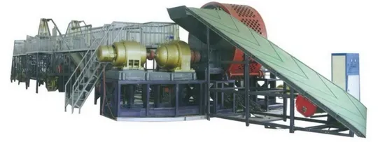 The Production Process Waste Tire Recycling Machinery