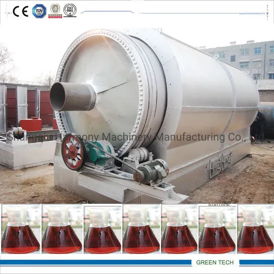 12ton Plastic Oil Making Plant by Pyrolysis Zero Pollution