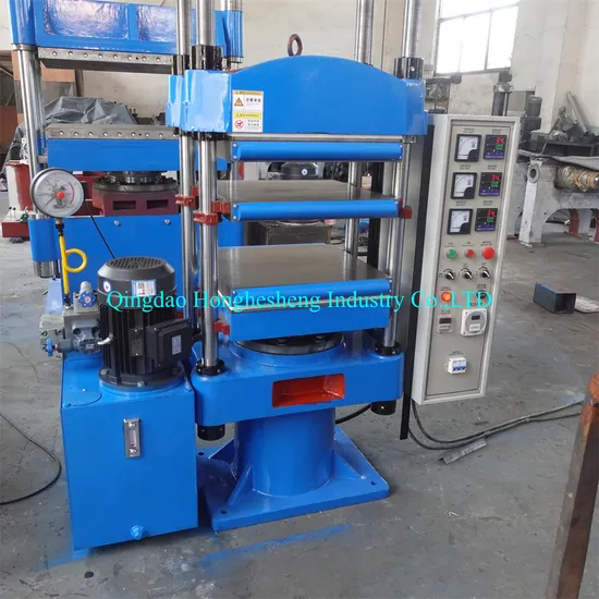 80t Xlb450*450*2 Double Layers Rubber Plate Vulcanizing Press Machine with Opening Distance Adjustable