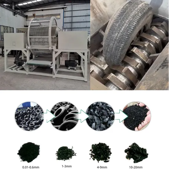 Used Tire Cutting Machine New Recycling Rubber Granule Tire Shredder Machine
