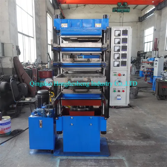 Rubber Tile Molding Press Machine Playground Floor Machine 50ton Hydraulic Heating Press