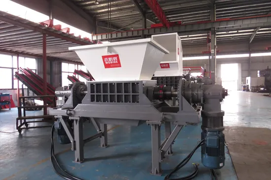 Recycling Waste Tire/Wood/Chip/Metal Scrap Double Shaft Shredder Machine