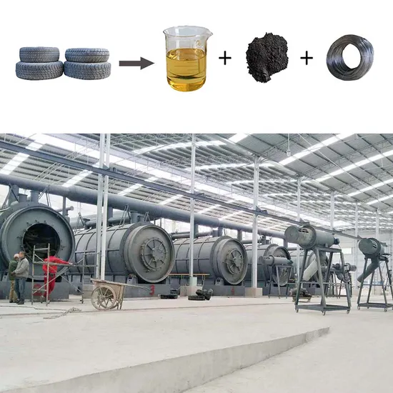 New Tech Bus Tire Recycling Plant Tire Recycling Tyre Pyrolysis Plant