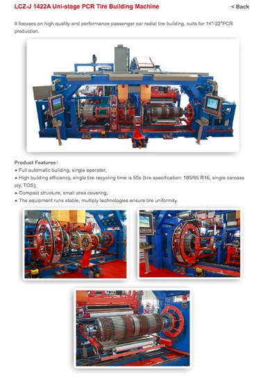 Open TBR Tyre One Stage Building Machine Single Stage TBR Tire Building