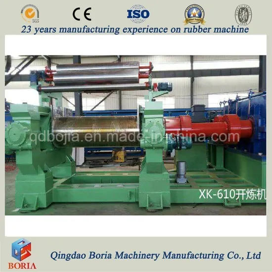 China Manufacturer Rubber Compound Mixing Mill Machine/Two Roll Mill with Water Cooling