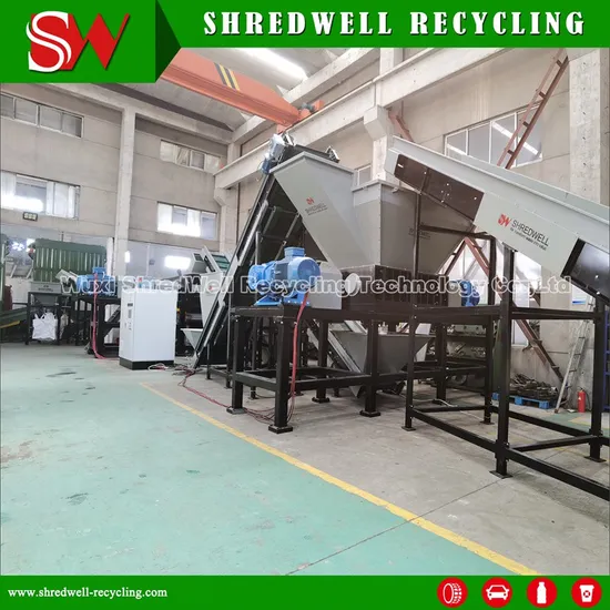 PLC Control Tire Recycle Machine to Shred Waste Car/Passenger Tires/Tyre