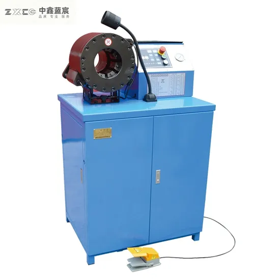 High Pressure Automatic 1/4-1.1/2" Air Conditioner Rubber Pipe Crimping/Crimper Tools Flexible Electric Wire Rope Tube Swaging Hydraulic Hose Pressing Machine