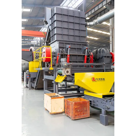 Rubber Recycling Production Plant Waste Car Tire Tyre Shredder Machine Automatic