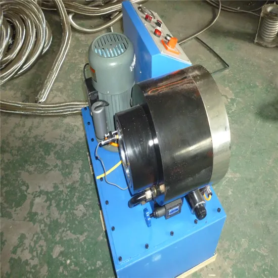 Portable Hydraulic Hose Skiving Machine with Convenient Wood Case