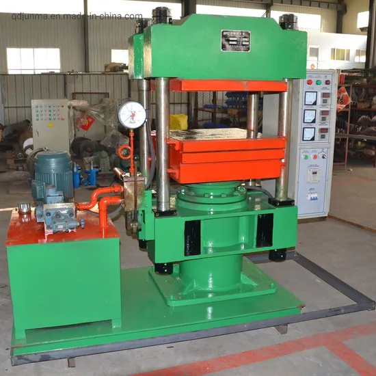 Four Column Electric Plate Rubber Molding Machine with Sfc Brand