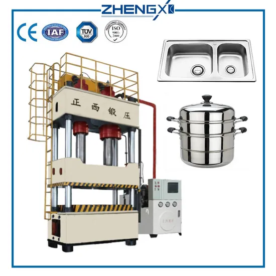 Four Column Hydraulic Press 800 Tons Deep Drawing Metal Forming Press Machine
