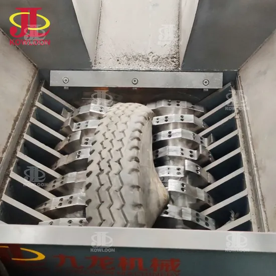 Heavy Duty Twin Axle Rubber Shredder Truck Tyre Recycling Machine Old Tyre Crusher