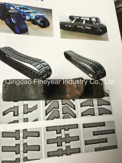 880t Portable Rubber Track for Anti-Terrorism Robot Chassis Crawler Undercarriage