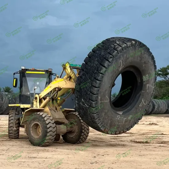 Optima 4m Radial Tire Recycling Machine Double Shaft Shredder Rubber Crumb Line