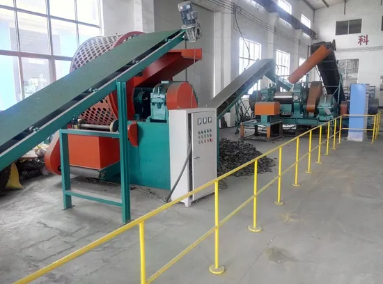 Waste Tyre Recycling Plant Rubber Crumb Line