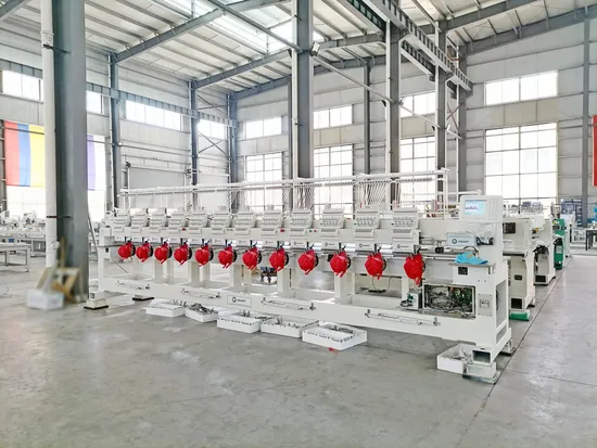 Galaxy Super Productive 12 Heads 12 Needles Tubular Embroidery Machine High Speed
