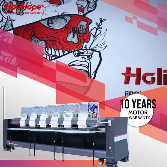 10 Years Quality Warranty! 6 Head Computer Embroidery Machine Price 15 Colors Tajima Type Surpassed Brother Embroidery Machine PE800 Price in India