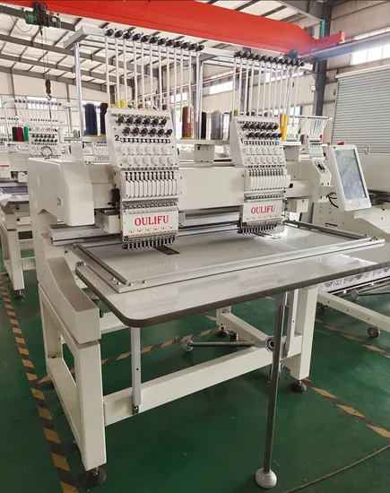 1202 Double Heads Cap Embroidery Machine Computerized Top Quality Factory Price