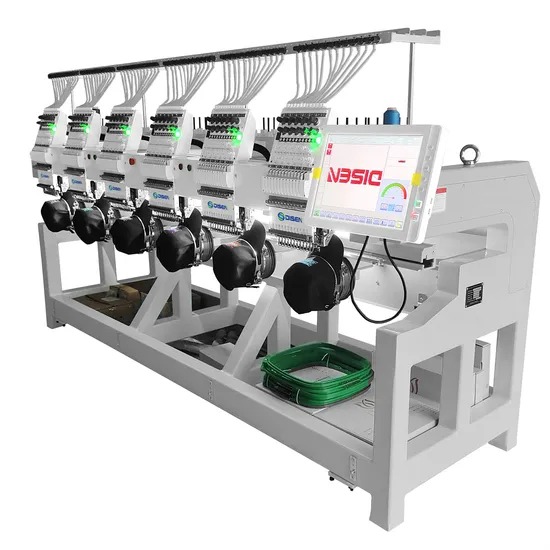 China Disen Computerised T Shirt Garment Embroidery Machine 6 Heads