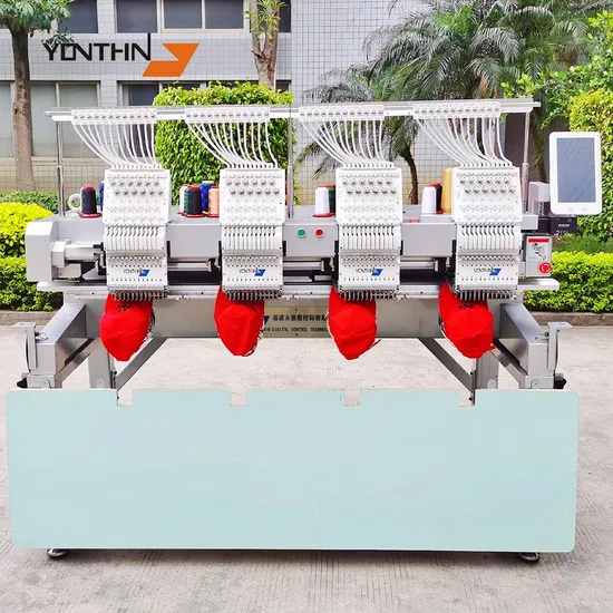 Yonthin Factory Price Automatic 12/15 Needles 4 Heads Cap Garment Embroidery Machine Computerized