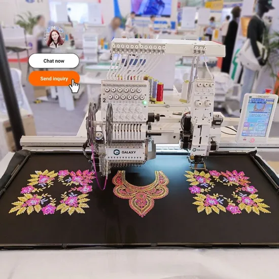Galaxy Coiling Flat Mixed Embroidery Machine Cording Taping Flat