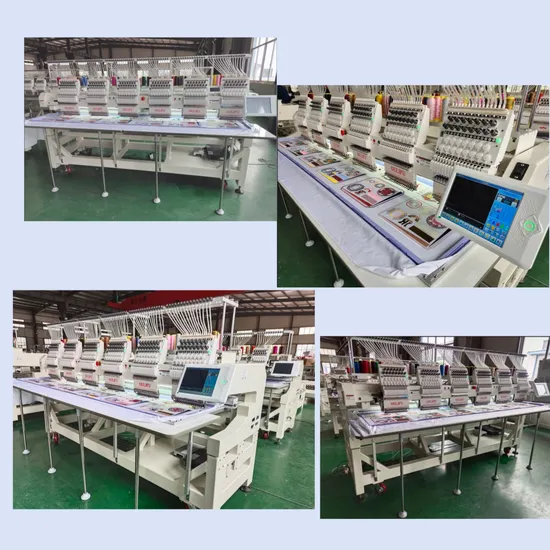 1506 15 Needle 6 Heads Cap Embroidery Machine China Dahao Automatic Tubular Embroidery