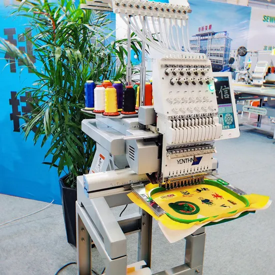 Yonthin Factory Price Automatic Computer 1 Head T Shirt Hat Embroidery Machine Computerized Embroidery-Machine Cheap for Home Use