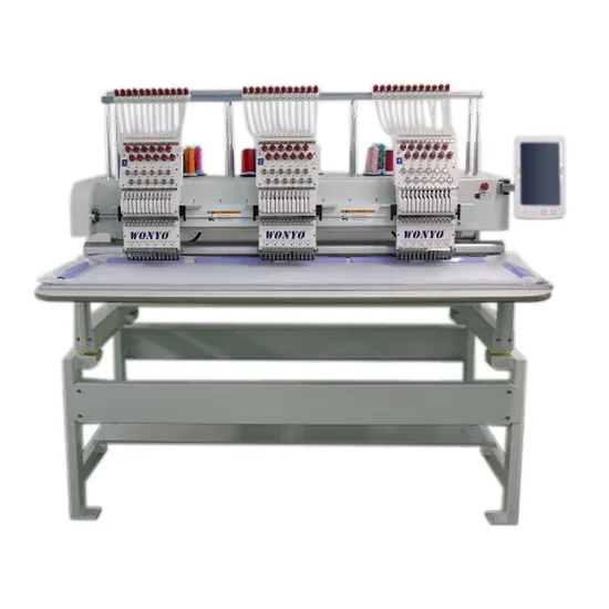 China Factory Custom Logo Industrial 3 Head Computer Embroidery Machine