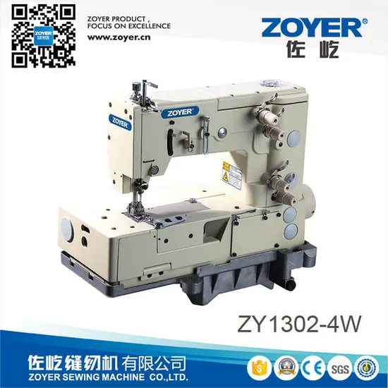 Zy1302 Zoyer 2-Needle Double Chain Stitch Zig-Zag Industrial Sewing Machine