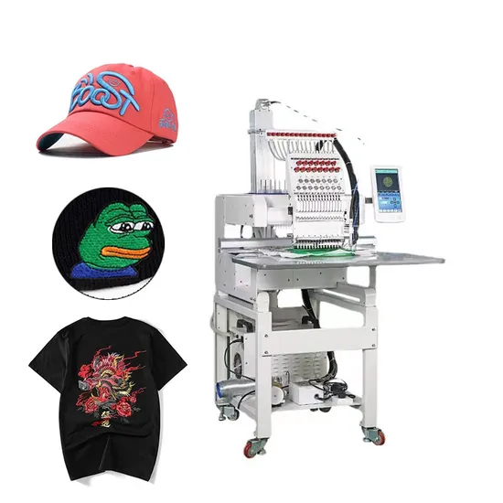 Computer Single Head Embroidery Machine High Speed 9/12/15 Needles Embroidery Machine