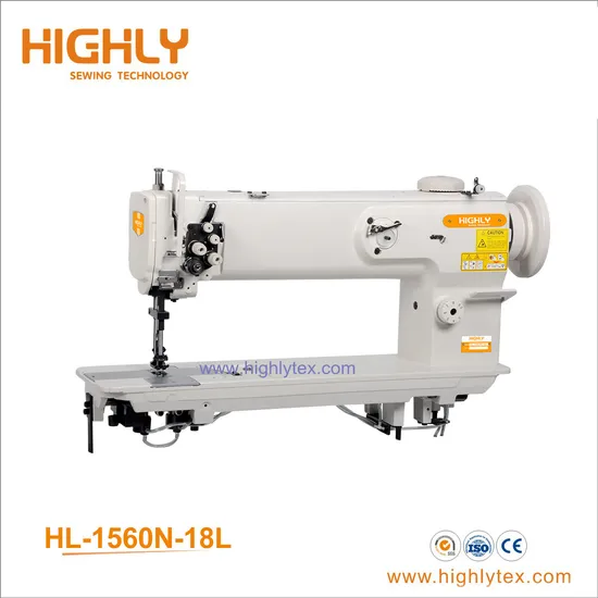 Long Arm Double Needle Compound Feeding Lockstitch Sewing Machine
