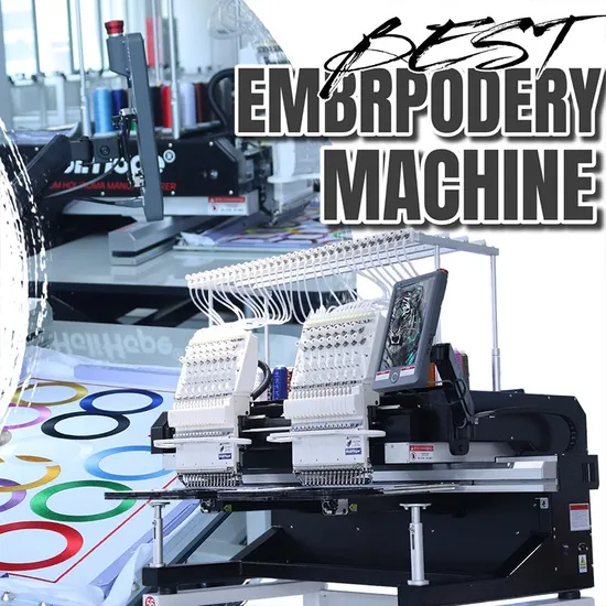 10 Years Motor Warranty! Happy Swf Quality 15 Needles 400*500mm 2 Head Embroidery Machine for Cap T-Shirt Flat 3D Logo for Sale in Cheap Price