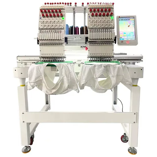 Embroidery and Sewing Machine Home Multi Needle 2head Embroidery Machine for Clothes