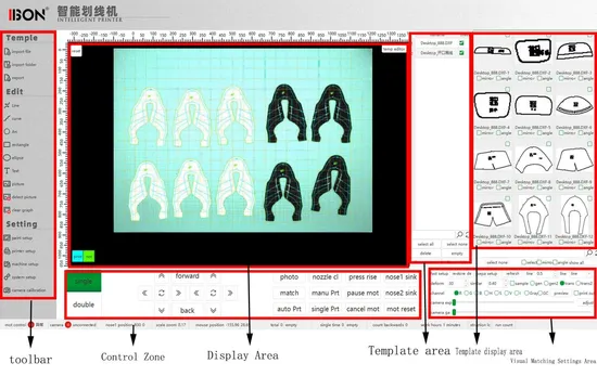 Cartridge Type Shoe Line Printing Machine with Vision Scan System