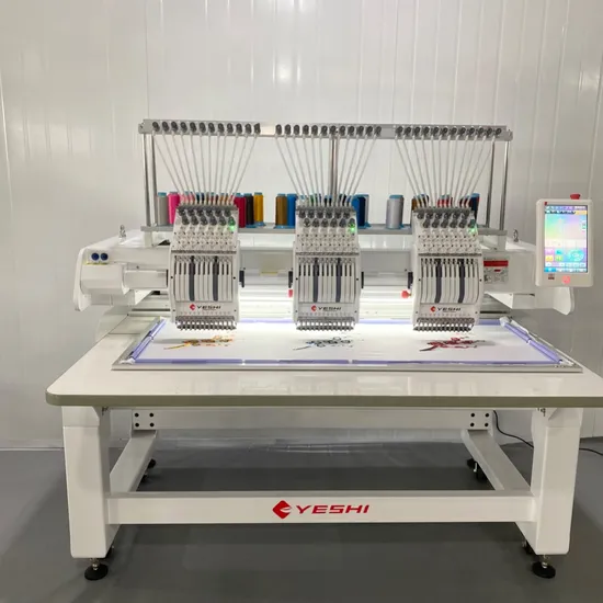 Yes-1203CT Multi Heads Computerized Embroidery Machine for Cap T-Shirt and Flat