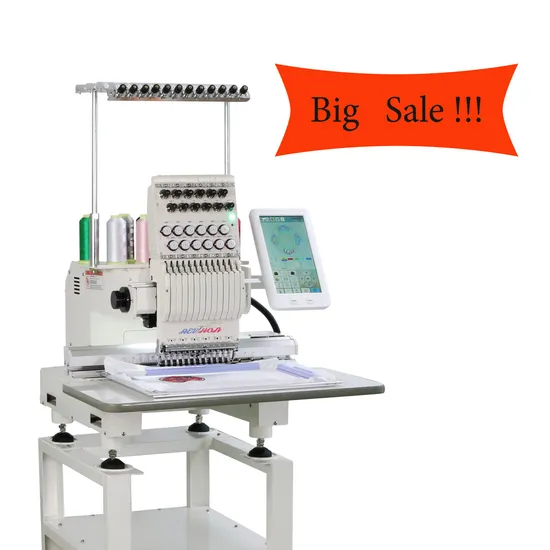 Free Shipping Single Head Embroidery Machine with Dahao Computer System for Cap Flat Garment Embroidery