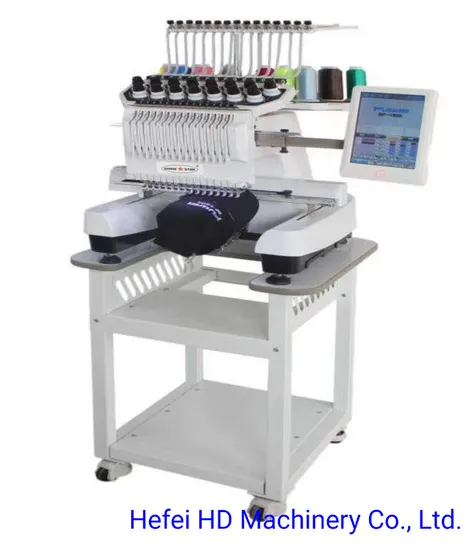 Fully Computerized 1 Head Badge Patch Embroidery Machine