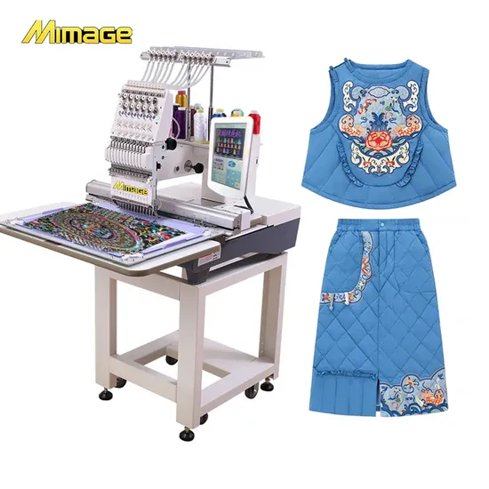 High Quality New One Year Warranty Garment Single Head Computerized Embroidery Machine