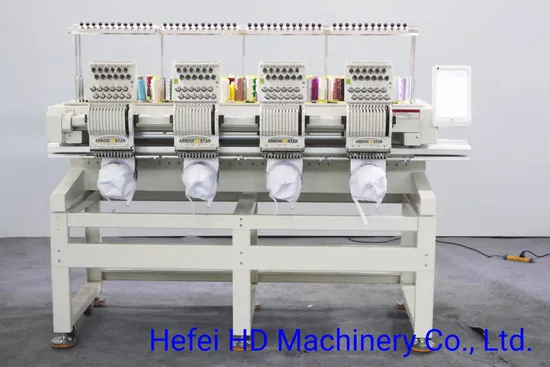 4 Heads 12 Needle Embroidery Machine for Hats Butterfly Embroidery